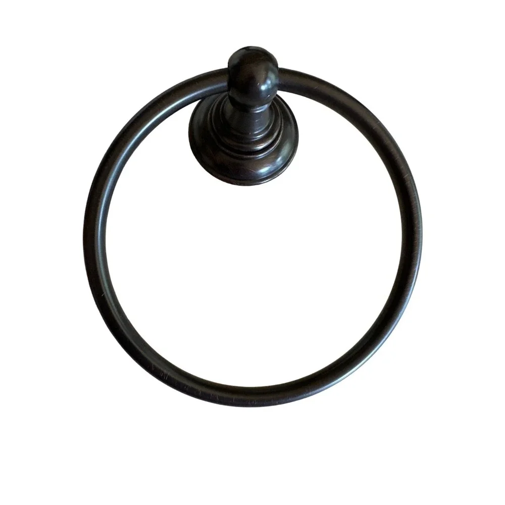 Antiqued Bronze Towel Ring Toilet Paper Holder Set Wall Mount with Hardware
